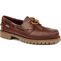 Sebago per uomo. 7001HU0 Scarpe da barca Ranger Waxy in pelle marrone (43), Basso, 1 a 3 cm, Stringhe, Casual