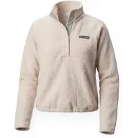 Columbia Women's Jasper Ridge Pebbled Fleece Half Snap Pullover in pile Donna (S, beige)