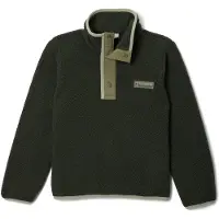 Columbia Kid's Helvetia II Half Snap Fleece Pullover in pile Bambini (XL, nero)