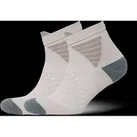 Asics Fujitrail Quarter Sock Calze da running (47-49, beige/grigio)