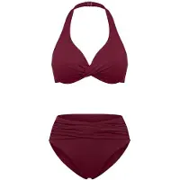 Seafolly Women's Collective Wrap Front F Cup Bra Parte superiore bikini Donna (38, rosso)