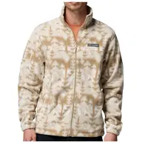 Columbia Steens Mountain Printed Jacket Giacca in pile Uomo (XL, beige)