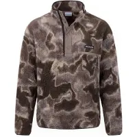Columbia Helvetia II Printed Half Snap Fleece Pullover in pile Uomo (M, marrone)