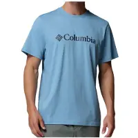 Columbia CSC Basic Logo Tee T-shirt Uomo (L, blu)