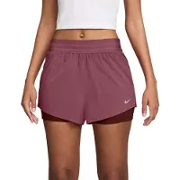 Nike Women's Swift Dri-Fit Mid-Rise 2-In-1 Shorts Pantaloncini da running Donna (XS, fuchsia)