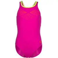 Arena Girl's Bay Swimsuit Swim Pro Back Costume intero Bambini (152, fuchsia)