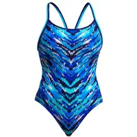 Funkita Women's Diamond Back One Piece Costume intero Donna (36, blu)