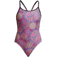 Funkita Women's Diamond Back One Piece Costume intero Donna (38, lilla)