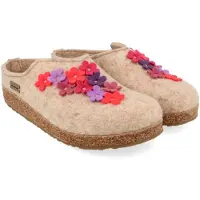Haflinger Women's Grizzly Flores Pantofole Donna (38, beige)