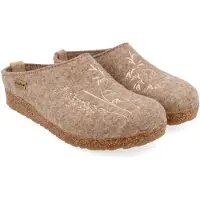 Haflinger Women's Grizzly Meadow Pantofole Donna (37, beige/marrone)