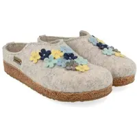 Haflinger Women's Grizzly Flores Pantofole Donna (42, grigio)