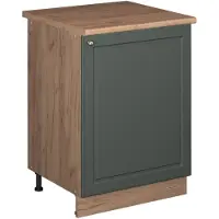 Vicco Mobile lavello cucina Fame-Line Verde-oro rustico/Rovere dorato 60 cm, Model 63393