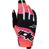 Alpinestars Guanti Techstar 2027 Hot Coral Black Fuchsia