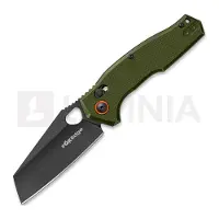 Fox Edge Coltello pieghevole Crew Reverse Tanto - Blackwash - G10, verde