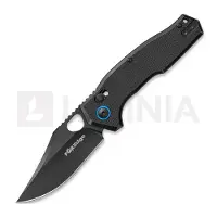Fox Edge Coltello pieghevole Crew Clip Point - Blackwash - G10, nero