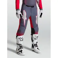 Alpinestars Pantaloni Supertech Hiten AFD 2027 Graystone Red Fluo Light Lilac, Taglia: 42