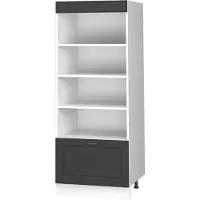Vicco Scaffale da cucina Fame-Line Oro-antracite rustico/Bianco 60 cm, Model 62215