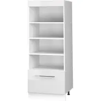 Vicco Scaffale da cucina Fame-Line Bianco lucido/Bianco 60 cm, Model 62221