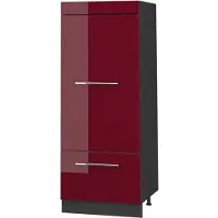 Vicco Dispensa da cucina Fame-Line Bordeaux lucido/Antracite 60 cm, Model 62653
