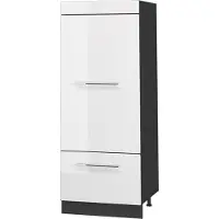 Vicco Dispensa da cucina Fame-Line Bianco lucido/Antracite 60 cm, Model 62656