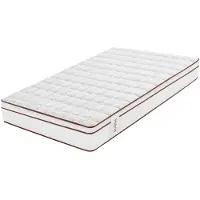 Moonia - Materasso ibrido con molle insacchettate e strato in memory foam, altezza 25 cm, dimensioni 90x200 cm