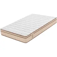 Moonia - Materasso ibrido con molle insacchettate e strato in schiuma, altezza 25 cm, dimensioni 90x190 cm