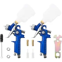 vidaXL Kit di pistole a spruzzo HVLP, con contenitore da 125 ml e ugello da 0,8 mm, capacità 125 ml