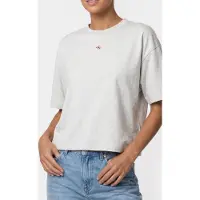 Calvin Klein Short Sleeve Heritage Label Overshirt Light Grey Heather Taglia: XS | Maglie Sportivi Outlet | Donna | Grigio