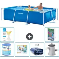 Intex Piscina fuori terra rettangolare - 260x160x65 cm - composta da 5 elementi - modello S173