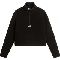 The North Face Women's Novelty Logo Glacier 1/4 Zip Pullover in pile Donna (M, nero)