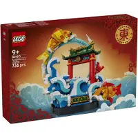 LEGO Chinese Festivals: La carpa saltante della prosperità, Set da costruzione, 9 anni, Plastica, 736 pezzi, 993 g