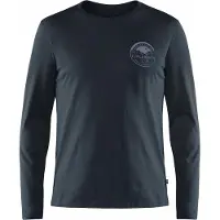 Fjällräven Forever Nature Badge L/S T-Shirt Maglia a manica lunga Uomo (S, blu)