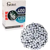 Goliat Luci per albero di Natale da esterno 400 LED bianco freddo, lunghezza 19,95 m + 1,5 m di cavo, alimentazione IP44