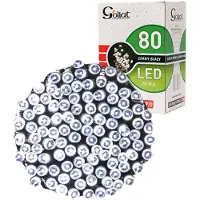 Goliat Anello con 80 luci per albero di Natale a LED per interni, colore bianco freddo, alimentato da rete elettrica