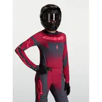 Alpinestars Maglia Stella Techstar Swan 2027 Crimson Dark Gray Rouge Red