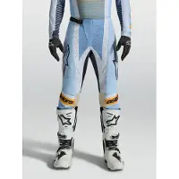 Alpinestars Pantaloni Techstar Maven 2027 Dust Blue Tangerine Black, Taglia: 40