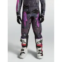 Alpinestars Pantaloni Fluid Lone Ragazzo 2027 Gray Camo Purple, Taglia: 24