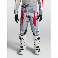 Alpinestars Pantaloni Fluid Lone Ragazzo 2027 Gray Camo White Fire Red, Taglia: 26