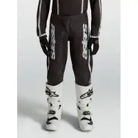 Alpinestars Pantaloni Fluid Apex V2 Ragazzo 2027 Black Silver, Taglia: 28