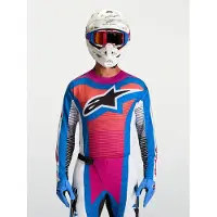 Alpinestars Maglia Techstar Maven 2027 White Hot Coral Blithe Blue