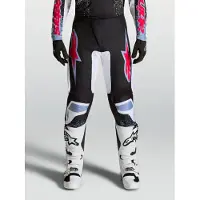 Alpinestars Pantaloni Fluid Drag 2027 Blk White Light Blue Red Fluo, Taglia: 28