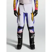 Alpinestars Pantaloni Fluid Drag 2027 Light Lilac Blue Iris Gold, Taglia: 42