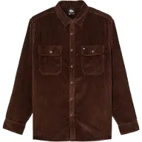 Quiksilver - Chemise en coton côtelé - Venture Cord Shirt Java per Uomo in Cotone - Taglia M - Bordeaux