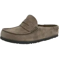 Birkenstock per donna. 1029712 Mocassini in Pelle Naples Wrapped (Vestibilità Stretta) marrone (37), Basso, Camoscio, Nessuno, Casual