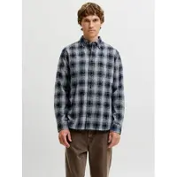 Jack & Jones Camicia 'JPRBluharvey' blu scuro / grigio chiaro
