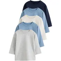 Next Maglietta crema / navy / blu cielo / grigio chiaro