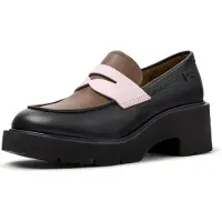 Camper per donna. K201425-036 Mocassini in pelle Milah Twins nero (37), 5 a 8cm, Nessuno, Casual