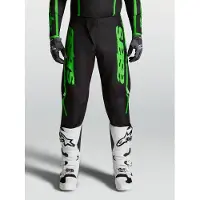Alpinestars Pantaloni Fluid Apex V2 2027 Black Green Fluo, Taglia: 34