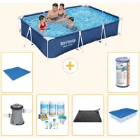 Bestway Steel Pro, piscina rettangolare - 300x201x66 cm - 7 pezzi - Modello S21562