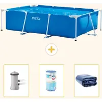 Intex Piscina fuori terra rettangolare - 300x200x75 cm - composta da 4 parti - modello S21254